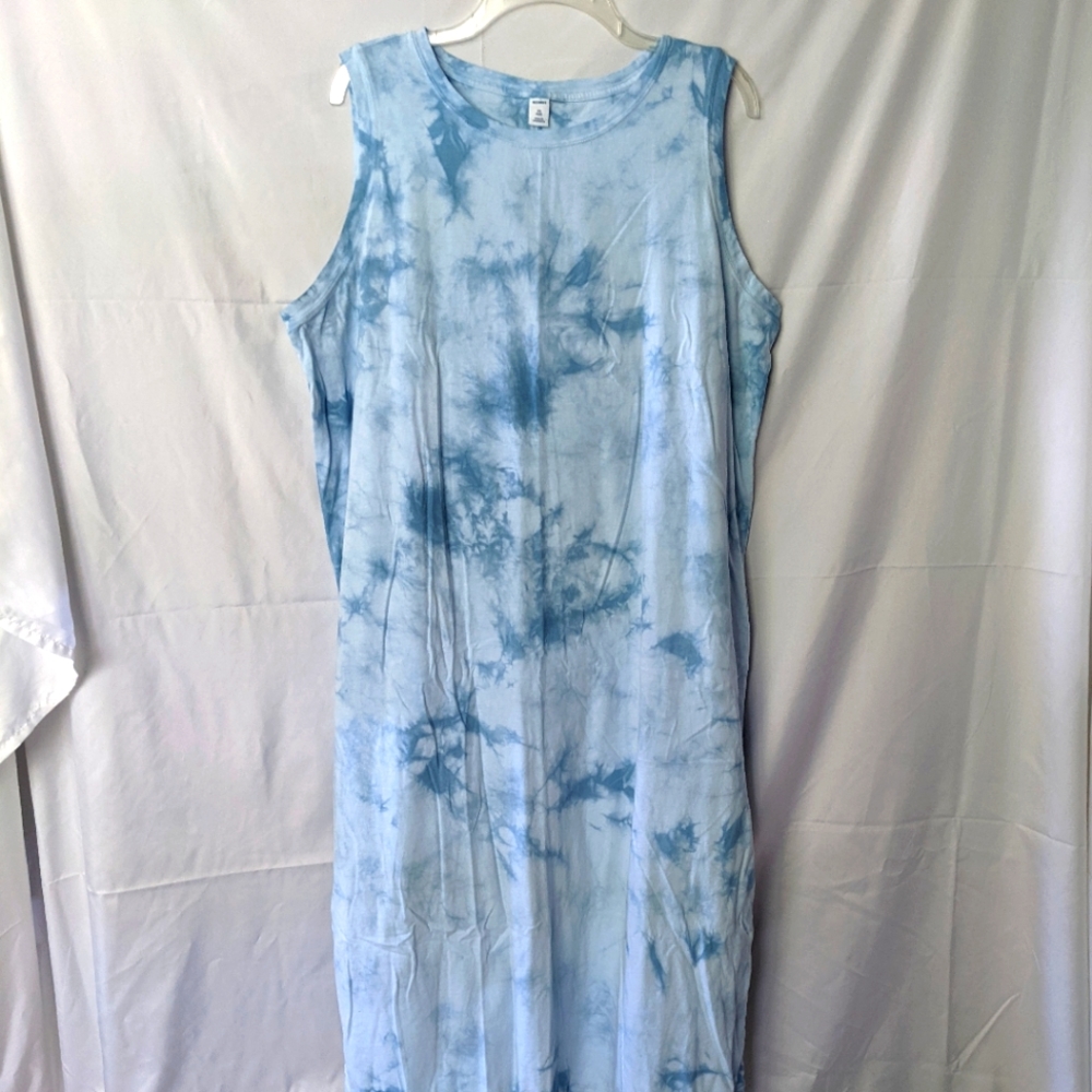 Size 2X Tie Dye Summer Maxi Dress